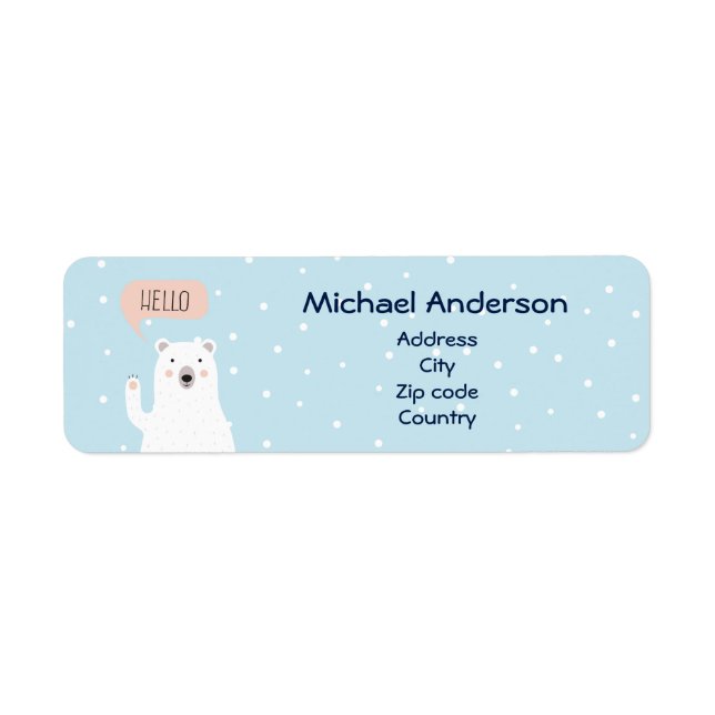 Cute Polar Bear Pesonailzed (Front)