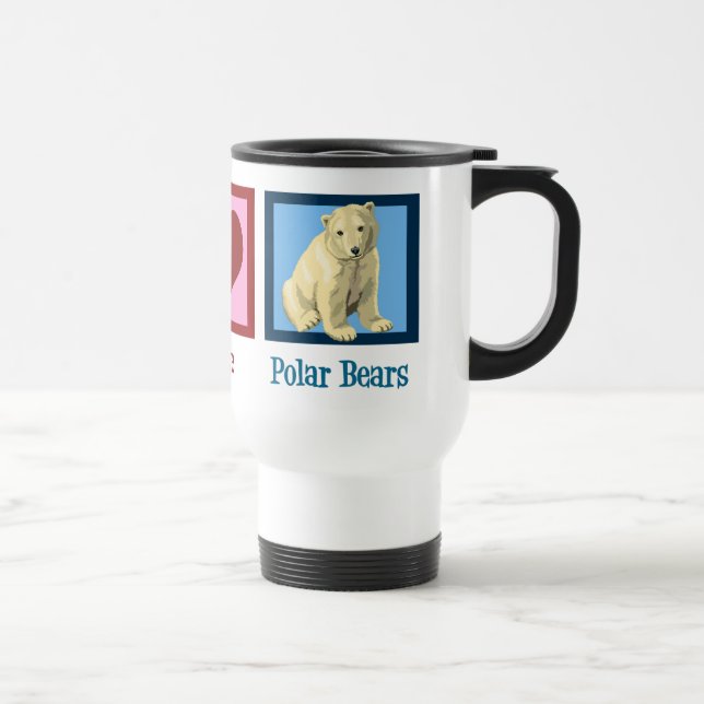 Cute Polar Bear Travel Mug (Right)