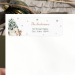 Cute Polar Bear Winter Baby Shower Return Address<br><div class="desc">The Cute Polar Bear Winter Baby Shower Return Address label is a heartwarming and charming design, perfect for a winter-themed celebration. An adorable polar bear, lies next to a beautifully decorated Christmas tree, evoking both warmth and festivity. The snowflakes gently falling around the bear and tree create a magical winter...</div>