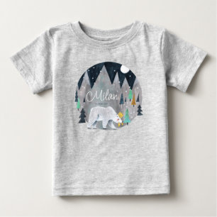 Cute Polar Bear Winter Baby T-Shirt