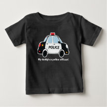 Cute Police Car T-Shirt - Baby - Toddler - Kids
