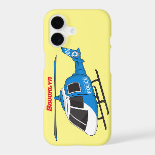 Cute police department helicopter chopper cartoon