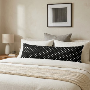Cute polka dot black and white elegant  body cushion