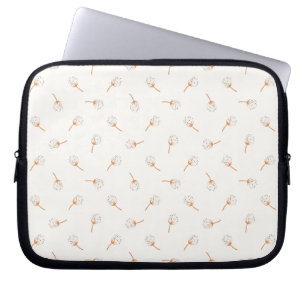 Cute Polka Dot Flower Pattern Laptop Sleeve