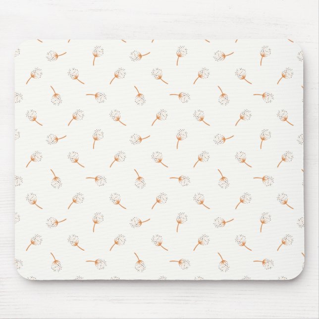 Cute Polka Dot Flower Pattern Mouse Mat (Front)