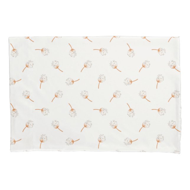 Cute Polka Dot Flower Pattern Pillowcase (Front)