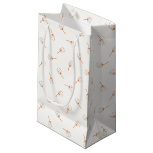 Cute Polka Dot Flower Pattern Small Gift Bag