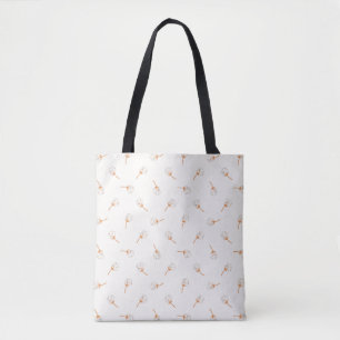 Cute Polka Dot Flower Pattern Tote Bag