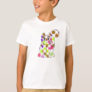 Cute Polka Dot Kitty Cat Shirt