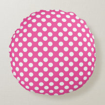Cute Polka Dot Seamless Pattern on Pink