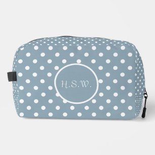 Cute Polka Dot Toiletry/ Makeup Bag Custom Text
