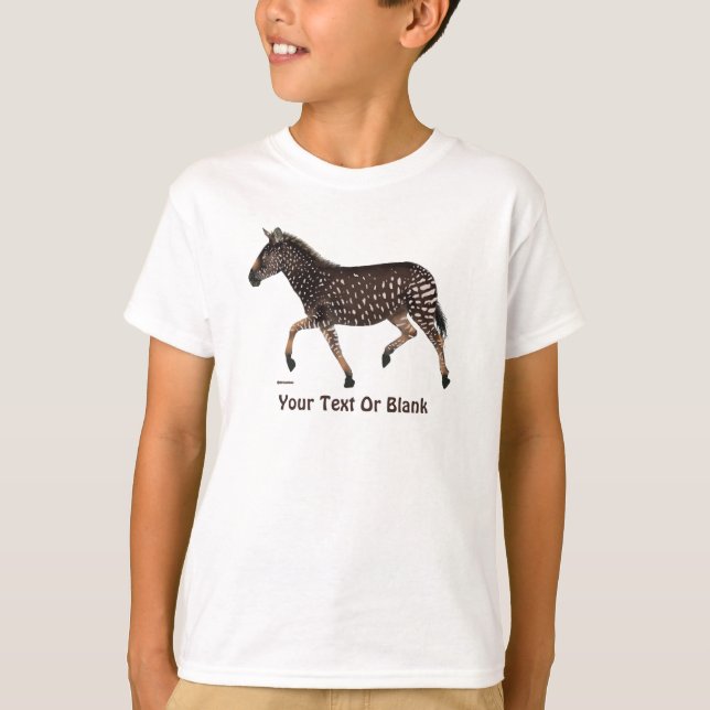 Cute Polka Dot Zebra T-Shirt (Front)