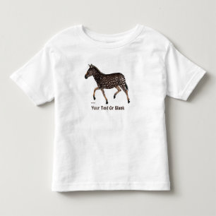 Cute Polka Dot Zebra Toddler T-Shirt