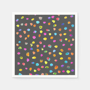 Cute polka dots colourful spots whimsical napkin