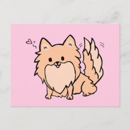 Cute Pom Blank Postcard
