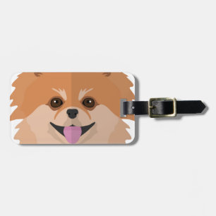 Cute Pomeranian Cartoon! Luggage Tag