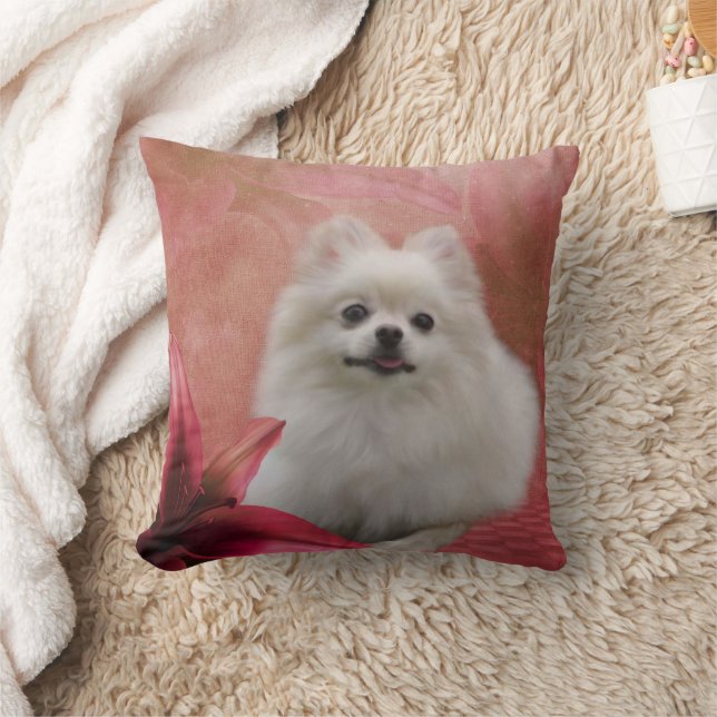 Cute Pomeranian Dog  Cushion (Blanket)