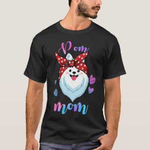 Cute Pomeranian Dog Mum Pom Mama Puppy   Mother T-Shirt