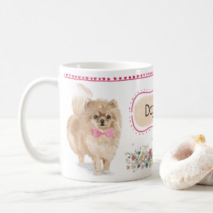 Cute Pomeranian Watercolor Mug