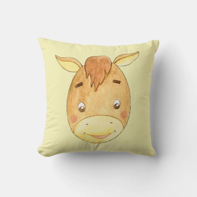 Cute Pony Gender Neutral Cushion (Front)