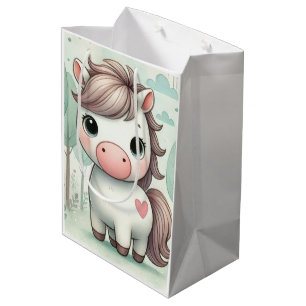 Cute Pony in a Whimsical Forest Gift Bag