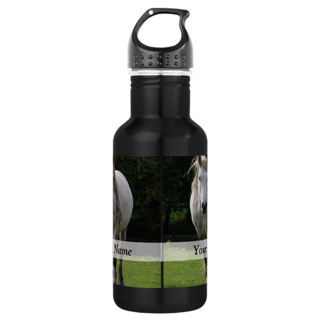Cute pony photograph 532 ml water bottle (Front)