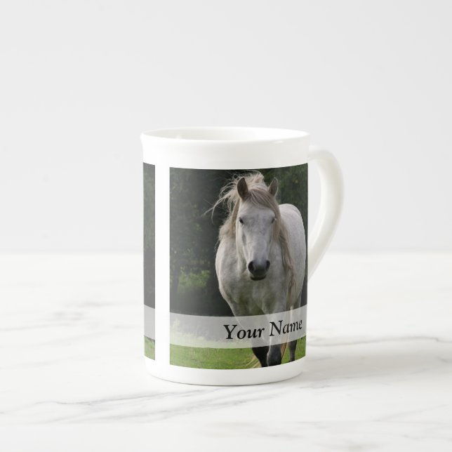 Cute pony photograph bone china mug (Front Right)