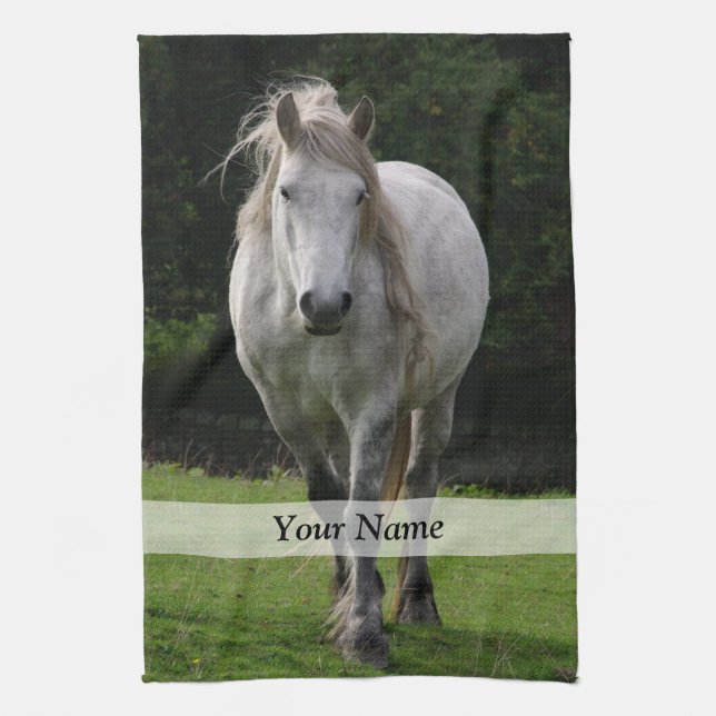 Cute pony photograph tea towel (Vertical)