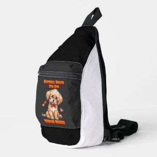 Cute Pooch: Bow-Tied & Glasses Sling Bag