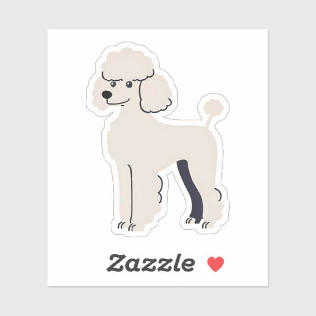 Cute Poodle (Sheet)