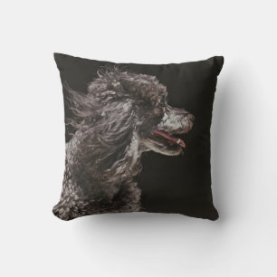 Cute Poodle Dog Face Smile Smiling Cushion
