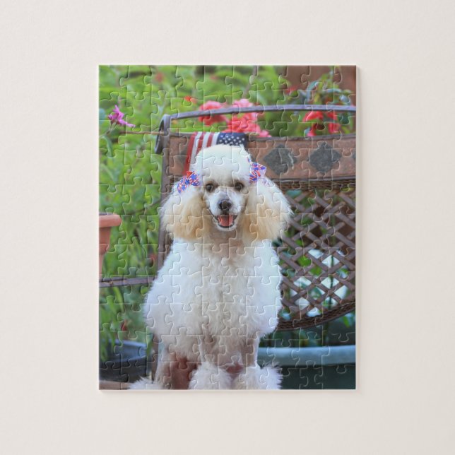 Cute Poodle Dog Jigsaw puzzle (Vertical)