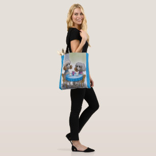 Cute Poodle Dog Tote Bag
