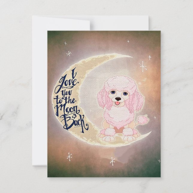 Cute Poodle | Great Gift for Summer Solstice Invitation (Front)