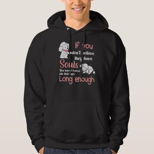Cute Poodle Love Hoodie (Front)
