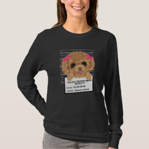 Cute Poodle Puppy Cute Poodle Puppy Mugshot Toy Po T-Shirt