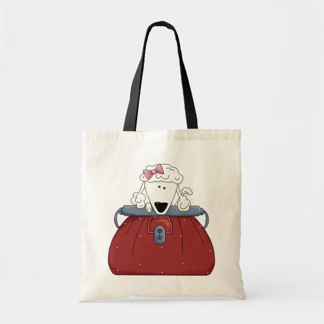 Cute Poodle Purse Pet Tote Bag (Front)