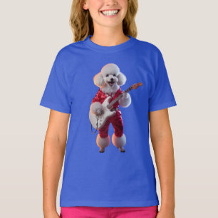 Cute Poodle Rock Star Kids' T-Shirt