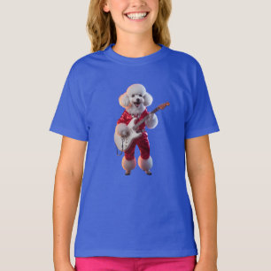 Cute Poodle Rock Star Kids' T-Shirt