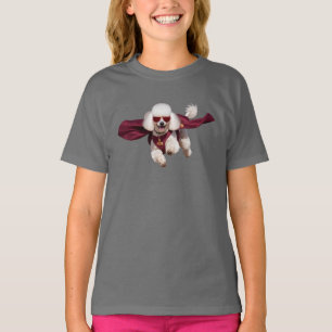 Cute Poodle Superhero Kid's T-Shirt
