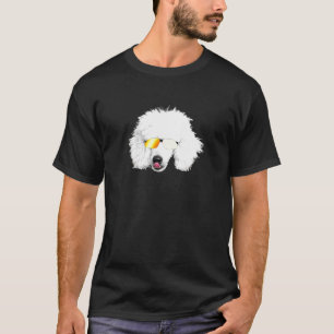 Cute Poodle White Poodle Dog Mum Dad Tee