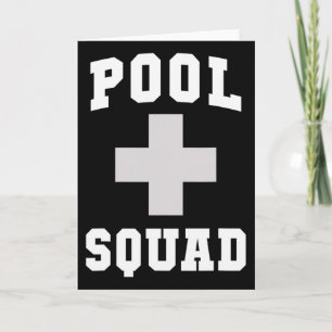Cute Pool Squad Rescuer Dispatch Lifeguards Swim C Card
