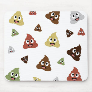Cute Poop emoji funny gift ideas Mouse Mat