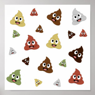 Cute Poop emoji funny gift ideas Poster