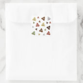 Cute Poop emoji funny gift ideas Square Sticker (Bag)