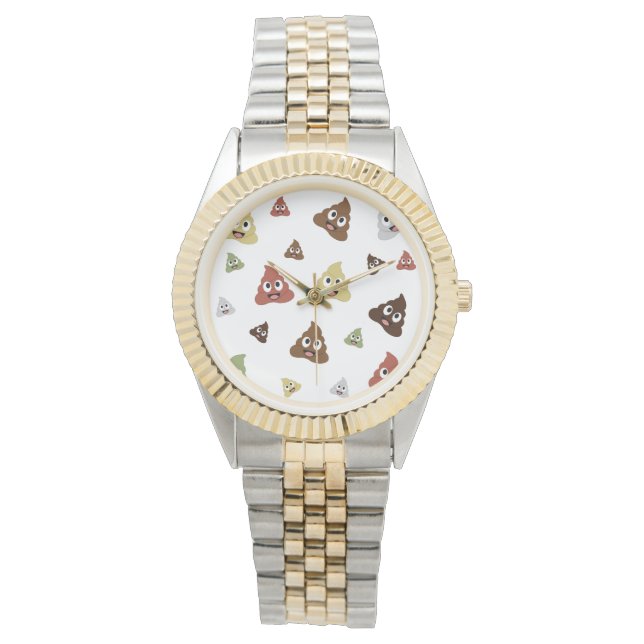 Cute Poop emoji funny gift ideas Watch (Front)