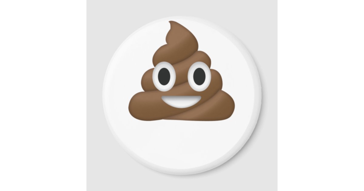 Cute Poop Emoji Magnet | Zazzle