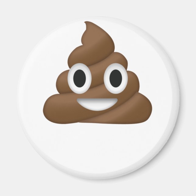 Cute Poop Emoji Magnet (Front)