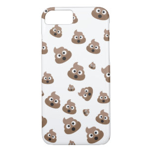 Cute Poop Emoji Pattern iPhone 8/7 Case