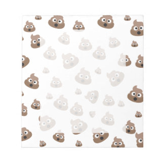 Cute Poop Emoji Pattern Notepad